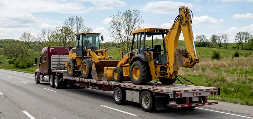 Loader and Backhoe Tractors Transport Maui